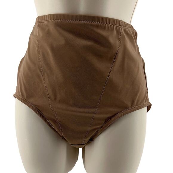 F.I.T. Figure Improving Technology Tummy Taming Panty Cocoa Womens Large - Picture 1 of 4